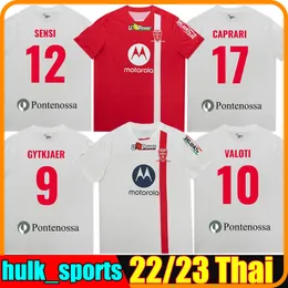 22/23 AC Monza Soccer Jerseys 2022 2023 Gytkjaer Valoti Sensi Caprari Mota Ciurria Home Red Away White Football Shirt