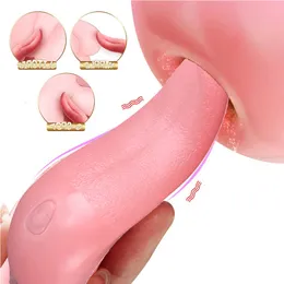 Sex Toy Massager Vuxen Games Tongue Dildo Vibrator Toys For Women BdSm Lick Nipple G Spot Anal Vagina Clitoral Stimulator Chastity Shop