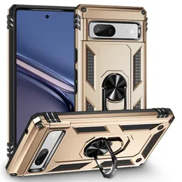 Armor Phone Cases For Google Pixel 8 8A 7A 7 6 6A 5A 4A 5 4 XL Rotating Kickstand Shockproof Back Case Cover