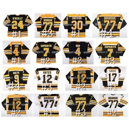 QQQ8 Vintage Ray Bourque Hokey Forması Bobby Orr Cam Neely Phil Esposito Adam Oates Johnny Bucyk Derek Sanderson Terry O'Reilly Gerry Cheevers