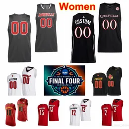 Anpassad NCAA Women College Basketball Jersey 2022 Final Four University 10 Hailey Van Lith 21 Emily Engstler 14 Kianna Smith 44 Olivia Cochra