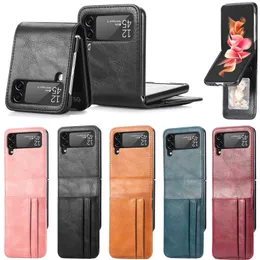 Fashion Designer Wallets Telefono Case di pelle per Samsung Galaxy Z Flip1 2 3 4 5G Card PC PU in rilievo e Pocket Pocke