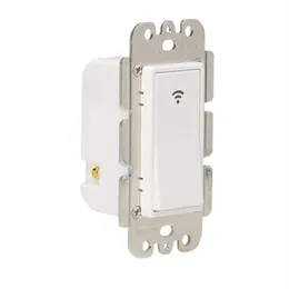 Afstandsbedieners WiFi Smart Light Switch draadloze afstandsbediening in-wall timer voor ventilatorlichten compatibel met Alexa Google Home No Hub173T