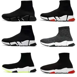 2023 Hızları 2.0 1.0 Ayakkabı Platformu Sneaker Erkek Kadın Tasarımcı Üçlü Paris Çorap Çizmeler Siyah Beyaz Mavi Işık Şerit Yakut Graffiti Eski Bej Eğitmenler Spor Ayakkabıları Y89