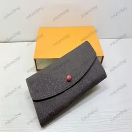 Pessas longas homens homens carteiras bot￣o de bot￣o de couro preto em bolsa de moda de luxo de luxo titulares de cartas de cartas de bolso de bolso feminino303y