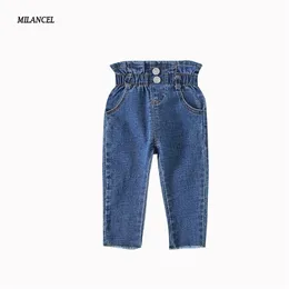 Milancel Skinny bambine pantaloni in denim ragazzi casual jeans solidi per bambini y200409302f