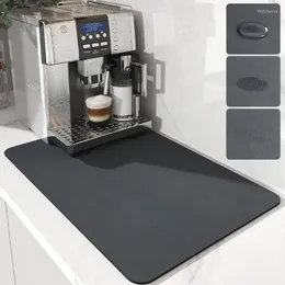 Carpets Kitchen Water Absorbent Pad Diatomite Drying Dishes Drain Mat For Sink Countertop Protector Placemat Bathroom