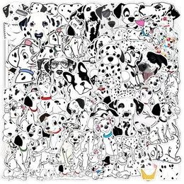 50st Cartoon Animal Dalmatians hundklistermärken för bärbar dator scrapbook telefonklippsbokning material kscraft hund klistermärke hantverk leveranser