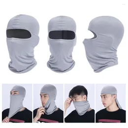 Cykelkapslar Herrkvinnor Balaclava Full Face Ski Mask Bicycle Hat Windproof Breattable Anti-UV Outdoor Sports Head Cap