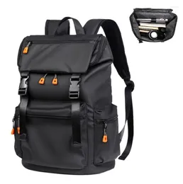 Escola de Backpack Scione USB cobrando à prova d'água de grande capacidade para laptop de viagem masculina Mochilas Oxford Rucksack For Men K150