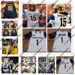 American College Football Wear Mens Custom Stitched Football Kent State Golden Flashes 43 Chase Fortkamp Chandler Galban Kesean Gamble Gavin Garcia Jamir Gardner J