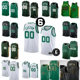 Custom 2022-23 New Printed Basketball Jerseys 12 Grant Williams 11 Payton Pritchard 30 Sam Hauser 40 Luke Kornet 91 Blake Griffin 20 Davison