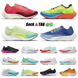 Zoom X Zooms Vaporfly Next ٪ Running Shoes Mens Women Red Red Klow Volt Hyper Royal Volt Bright Crimson Crimson Raptors Sports Switch Sneakers 36-45