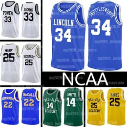 CUSTOM NCAA Jesus Shuttlesworth Jerseys Lincoln He Got Game Movie Will Smith Giannis Antetokounmpo James The Fresh Prince of Bel-Air Acad240