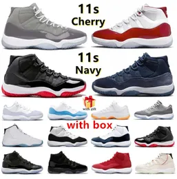 OG 11 Jor 11s Basketball Shoes Cherry Midnight Navy Cool Grey Pure Violet Citrus Legend Gamma UNC Blue Bred Cap Gown Concord Space Jam Men Women Trainer Sports Sneakers