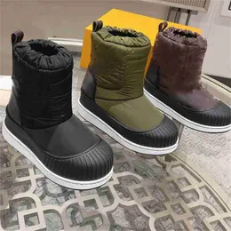 Women Polar Flat Half Boots Ankle Snow Slip on Outdoor Boot Snowboard Skiing Booties Platform Sole 1A85QD Martin Winter Sneakers Size 35-41