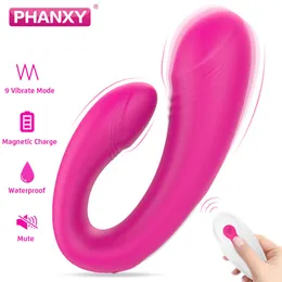 Sk￶nhetsartiklar Phanxy Par Vibrator Woman Remote Control Nipple G Spot Massager Clitoris Stimulator Female Masturbator Sexiga leksaker f￶r vuxna