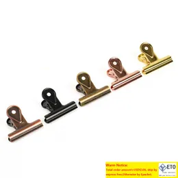 Copper Binder s Vintage Skeleton Metal Electroplating Bulldog Hinge Paper Clamps for Maps Papers Price Tags