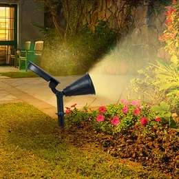 Vattentät landskap Spotlights Solar Wall Lamp Lawn Plug in the Garden and Outdoor Lights