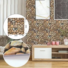 Pegatinas de pared IMITACIÓN 3D PELQUEJA DE PIEDRA Autoadhesivo Decoración de baño Papel de pantalla de la cocina Azuleñas Peel y palo