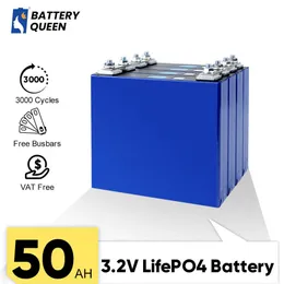 3,2 V 50AH LiFePO4 Batterie Prismatische Batterien mit Bolzenanschluss für Solarenergie-Hausstromspeicher 12 V 24 V 48 V Batterie