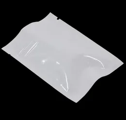 Available White Aluminum Foil Heat Seal Sample Packets for Zip Resealable Mylar Foil Lock Food Storage Pouches Zipper Lock Pack Bags