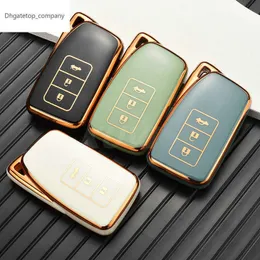 Plating TPU Car Remote Key Case Cover Shell For Lexus NX GS RX IS ES GX LX RC 200 250 350 LS 450H 300H Keychain Accessories