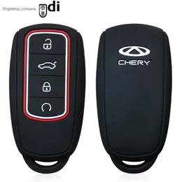 Für Chery Tiggo 8 Pro Silikon Schlüssel Fall Auto Schlüssel Abdeckung Für Chery Tiggo 7 Pro 8 PLUS Arrizo 5 3 taste Schlüssel Halter Keychain