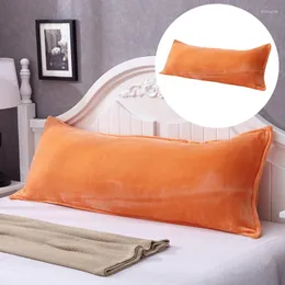 枕ケース120 45cmの長さのフランネル二重枕ケース快適な恋人睡眠カバー固体柔らかい装飾