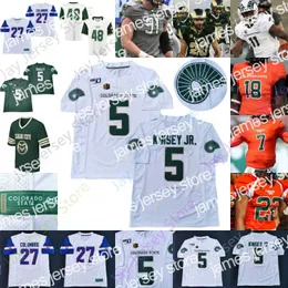 Fußballtrikots Colorado State Football Jersey NCAA College Dante Wright Trey McBride Todd Centeio David Bailey Marcus McElroy Jr. Collin Hill Kinsey Jr. Ja