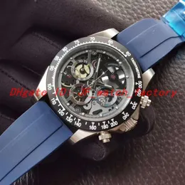 Nya herrar titta på Montre de luxe safir yta relojes deportivos para hombres högkvalitativ armbandsur Vk kvartsgummiband2765