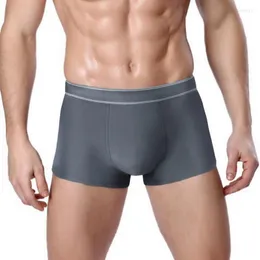 Underbyxor herrar underkläder Boxer Briefs för män 3D Ultra tunn bekväm andningsbar snabbtorkande trosor Bomull