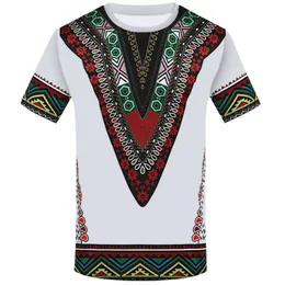 القمصان للرجال قميص الرقبة الجولة ثلاثية الأبعاد طباعة العرقية الإفريقية الملابس الصيف تي شيرت جديد 2021 T230103
