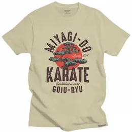 남자 티셔츠 빈티지 miyagi do 영감을받은 가라테 아이 티 셔츠 남자면 코브라 카이 티 셔츠 일본 쿵푸 티 탑 짧은 슬리브 패션 티셔츠 t230103
