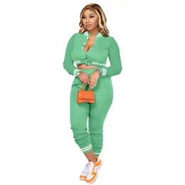 Designer Women's Tracksuits Two-Piece Set Fashion Slim 20 Colors Sportwear Baseball Uniform S-XXL 2023