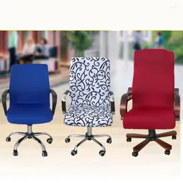 Pokrywa krzesła nowoczesna pokrywka obrotowa komputerowa poliestrowa tkanina biurowa pasek siatkowy łatwy do prania zdejmowany