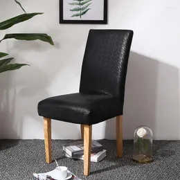 Stol täcker vattentät täckning poly uretan elastiska slipcovers spetsmönster för matsal kök bröllop bankett el