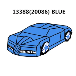 20001 20001B 20086 Technic Series Blue Super Racing Car Kompatibel 42056 42083 selbstsichernde Steine Spielzeug für Kinder Geschenk 3388249l