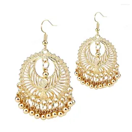 Dangle Earrings Sunspicems Luxury Golden Drop For Women Fashion Morocco Matal Ball Banquet Jewelry France Bride Earring