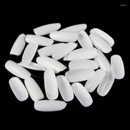 False Nails 500pcs/pack Acrylic OVAL Round Shapes Nail Tips Full Cover French Fake Art Tools