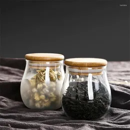 Storage Bottles Mini Glass Seasoning Bottle With Cork Lid Portable Canister Transparent Tea Caddy Food Container Spice Jar Candy Tank