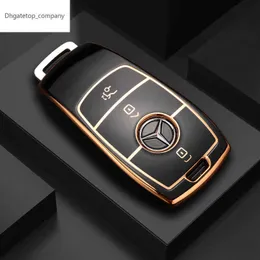 Moda TPU Car Remote Key Case Cover Shell Para Mercedes Benz A C E S G Class GLC CLE CLA GLB GLS W177 W205 W213 W222 X167 AMG