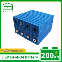 Lifepo4 200AH Battery Cell 3.2V 1/4/8/16/32PCS Deep Cycle DIY 12V 24V 48V Batteri Pack Golf Cart Yacht solar RV Electric Vehicle