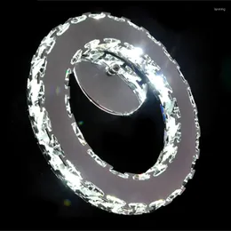 Lampada da parete moderna LED Crystal Lamps Brief Living Roomled Circle Light Lighting di alta qualità