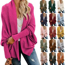 2023 Abiti da donna Cardigan firmati Primavera Autunno Manica a pipistrello Cardigan lavorato a maglia allentato Cappotto scialle multicolore da donna