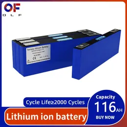3.7V 116AH Bateria recarregável por bateria de lítio ternário para 3s 12V 24V 10S 36V 48V RV VEÍCULOS ELÉTRICOS Sistema solar