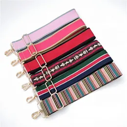 Color Shoulder Strap Ladies Bag Replacement Adjustable One Shoulder Diagonal Ethnic Wind Long Straps Bag204K