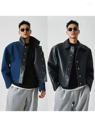 Herrjackor S00029 Fashion Men's Coats 2023 Runway Luxury European Design Party Style Clothing