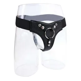 Sex Toy Chastity products brand women's penis pants gay black toys adult PU with elastic belt Best quality