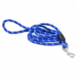 Colarinhos de cachorro 1.6m Treinamento Walk Pet Chumbo Ride Long Nylon Puppy Leash